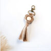 Wholesale Hand Woven Cotton Thread Small Flower Tassel Keychain