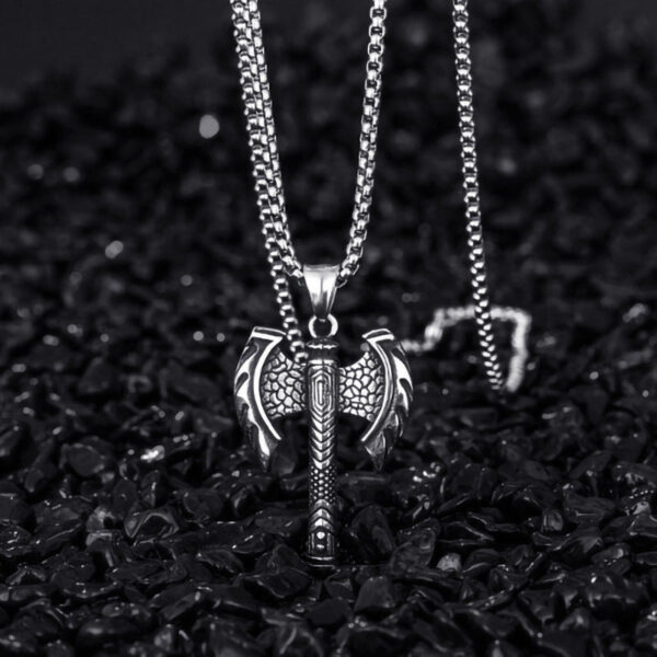 O1CN01jG8Wja21yK82QV1GS__2595027053-0-cib Wholesale Stainless Steel Pirate Double Ax Amulet Pendant Necklace