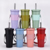 Wholesale Portable Cup Cover Thickened Accessories Portable Leather Anti-slip Cup Cover