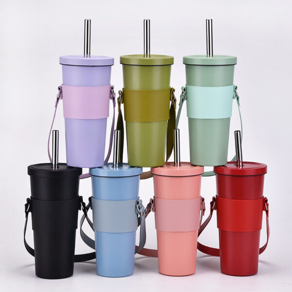 Wholesale Portable Cup Cover Thickened Accessories Portable Leather Anti-slip Cup Cover