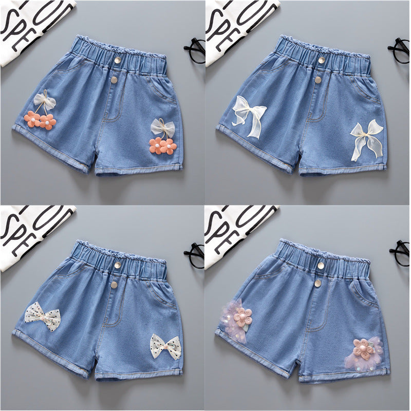 Wholesale Cotton Girls Denim Shorts
