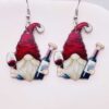 O1CN01jJ12yr26rWU4ZSwwA_2209785017715-0-cib Wholesale Christmas Double Sided Printing Hat Gnome Acrylic Earrings