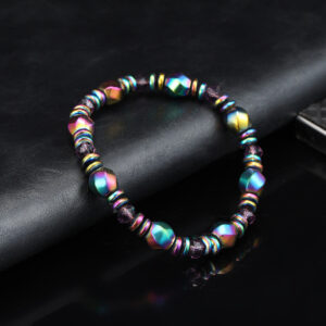 O1CN01jKuq5A27qtYZEk5fc__2200619667849-0-cib Wholesale Colorful Stone Magnet Hand Woven Bracelet