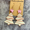 Wholesale Christmas Tree Wooden Earrings