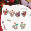 O1CN01jLg6Wr24oeq32KJ5r_2209879147438-0-cib Wholesale Christmas Series Hand-made Epoxy Soft Ceramic Cartoon Shaped Earrings