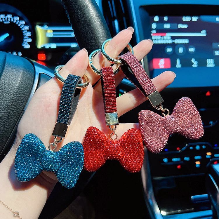 Wholesale Lovely Diamond Bow Key Chain