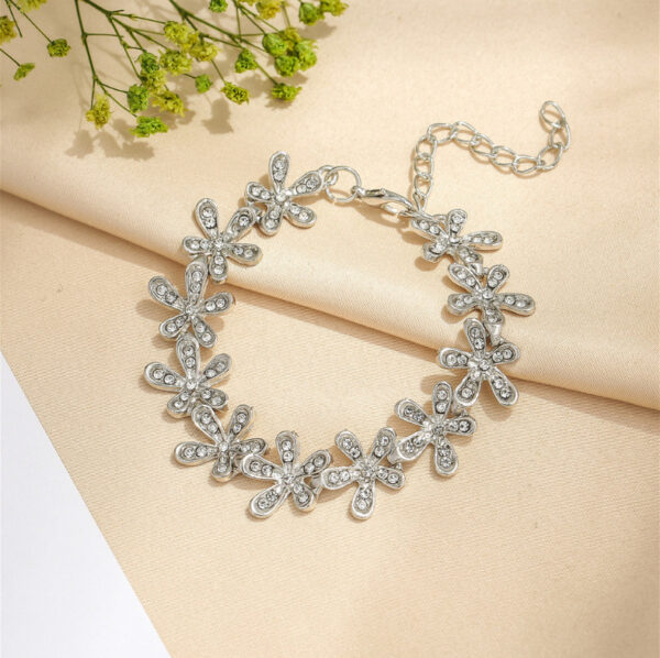 Wholesale Full Diamond Snow Alloy Bracelet