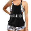 Wholesale Printed Boxer Plus Size Bikini Polyester Swimwear
