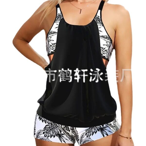 Wholesale Printed Boxer Plus Size Bikini Polyester Swimwear