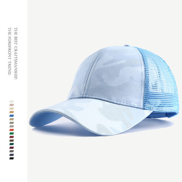 Wholesale Versatile Camouflage Sports Breathable Mesh Hard Top Baseball Cap