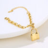 Wholesale Gold Pendant Stainless Steel Bracelet