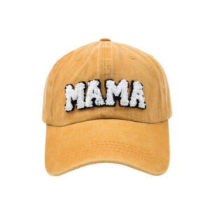 Yellow-Embroidered mama Baseball Cap / Adjustable
