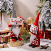 Wholesale Christmas Lantern Sign Fabric Figurine Ornaments