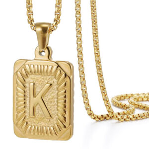 Gold K (with chain)