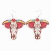 O1CN01jZARg527ScYVtRASO_3843297796-0-cib Wholesale Western Style Sunflower Cow Head Boots Wood Chip Hollow Earrings