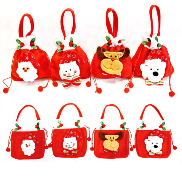Wholesale Christmas Brushed Apple Bag Guest Gift Candy Packaging Bag