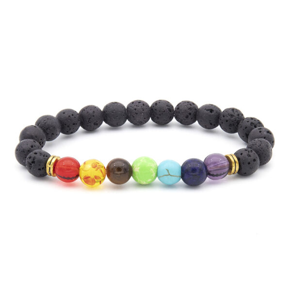 Wholesale Handmade Beaded Men's Volcanic Stone Bracelet