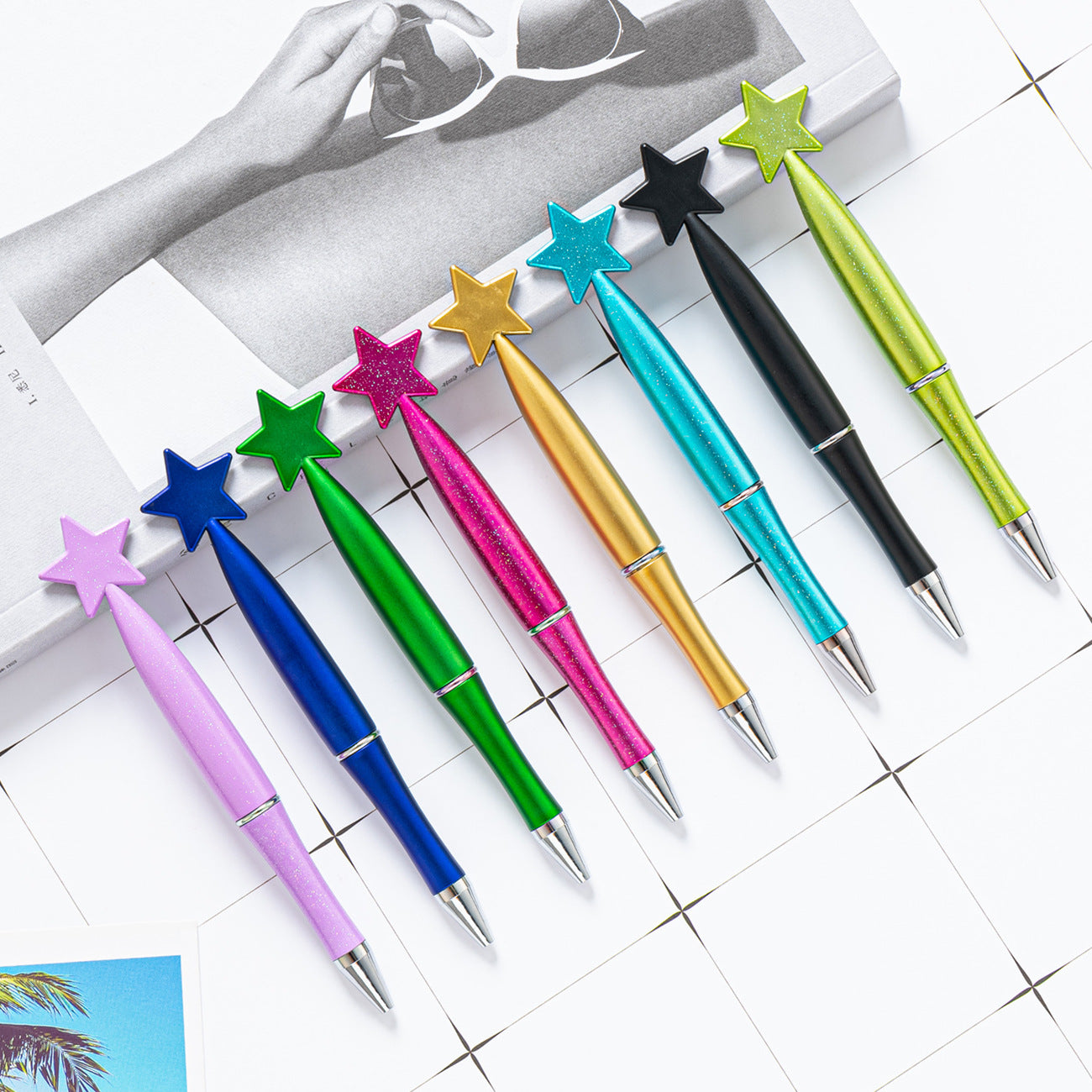 Wholesale Star Plastic Ballint Pen