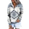 Wholesale Ethnic Style Autumn and Winter Polyester Hoodie Tops
