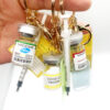 Wholesale Simulation Creative Medicine Bottle Vaccine Keychain