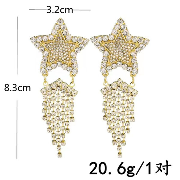 O1CN01jhp0cn1XcOmiPl9jE_1734342944-0-cib Wholesale Jewelry Star Tassel Metal Earrings