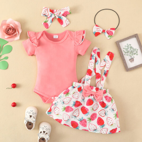 Wholesale Kids Solid Color Suspenders Polyester Baby Clothes