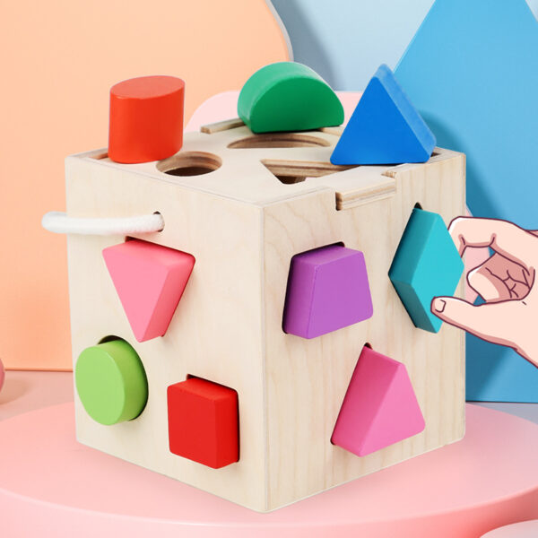 O1CN01jjnqDu1LDPnGb1klQ_3020771265-0-cib Wholesale of Thirteen Hole Wooden Intelligence Boxes for Children's Toys