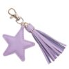 Wholesale Five-pointed Star Tassel Leather Keychain