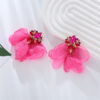 Wholesale Mesh Flower Earrings