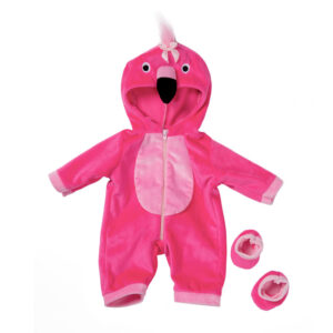 Q18-886 rose red plush flamingo / 18 inch American girl doll clothes