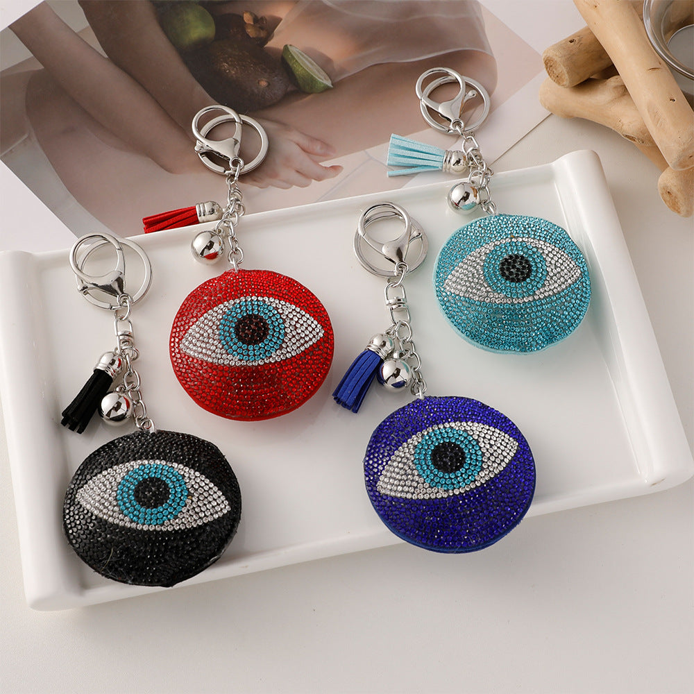 Wholesale Hot Diamond Devil's Eye Keychain