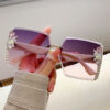 Wholesale UV Protection Large Frame PC Sunglasses