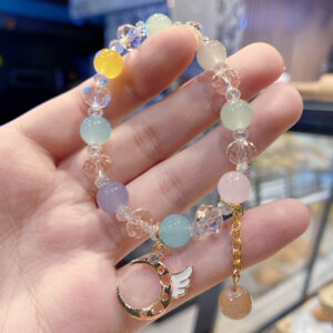 R17 white wings bracelet candy color