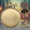 Wholesale DND Dice Bronze Two-sided Polished Thick Waist Chain Pocket Watch Case