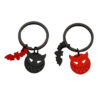O1CN01jtQNwg1bFjkRf81aA_2857743436-0-cib Wholesale Halloween Bat Couple Zinc Alloy Keychain