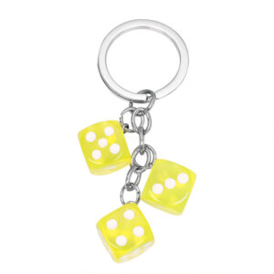 Yellow Resin key chain 2