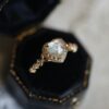 Wholesale Fantasy Natural Color Shell White Crystal Collage Ring