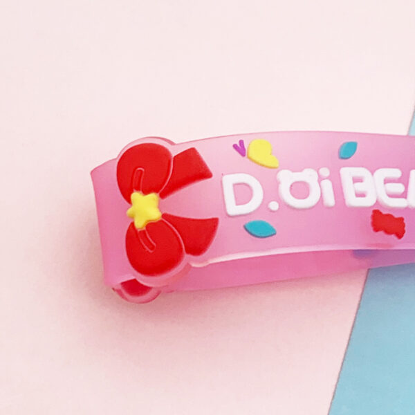 Wholesale Soft Glue Transparent Bow Lanyard Keychains