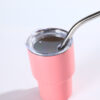 Wholesale Candy Color Red Wine Cup 2oz Stainless Steel Ice Bullies Cup