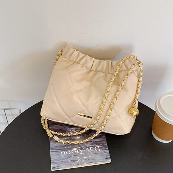 O1CN01jwwuhw1HjEvbij9vW_2047230793-0-cib Wholesale Soft Leather Large Capacity Pleated Chain Drawstring Shoulder Bag