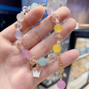 R20 White Crown bracelet candy color