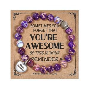 Awesome+purple emperor stone love bracelet