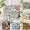 Wholesale Leopard Print Cow Pattern Dog Paw Falaise Blanket Office Vehicle Travel Necessary Cover Blanket