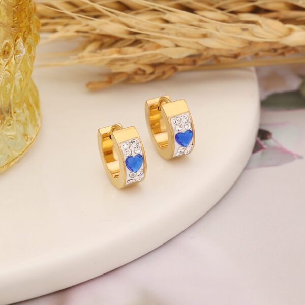 Wholesale Clay Heart Stainless Steel Earrings