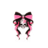 O1CN01jyiWrD2FMgTbnXfAK_2209539088866-0-cib Wholesale Halloween Skull Charm Bow Tie Ribbon Accessories FlatBack