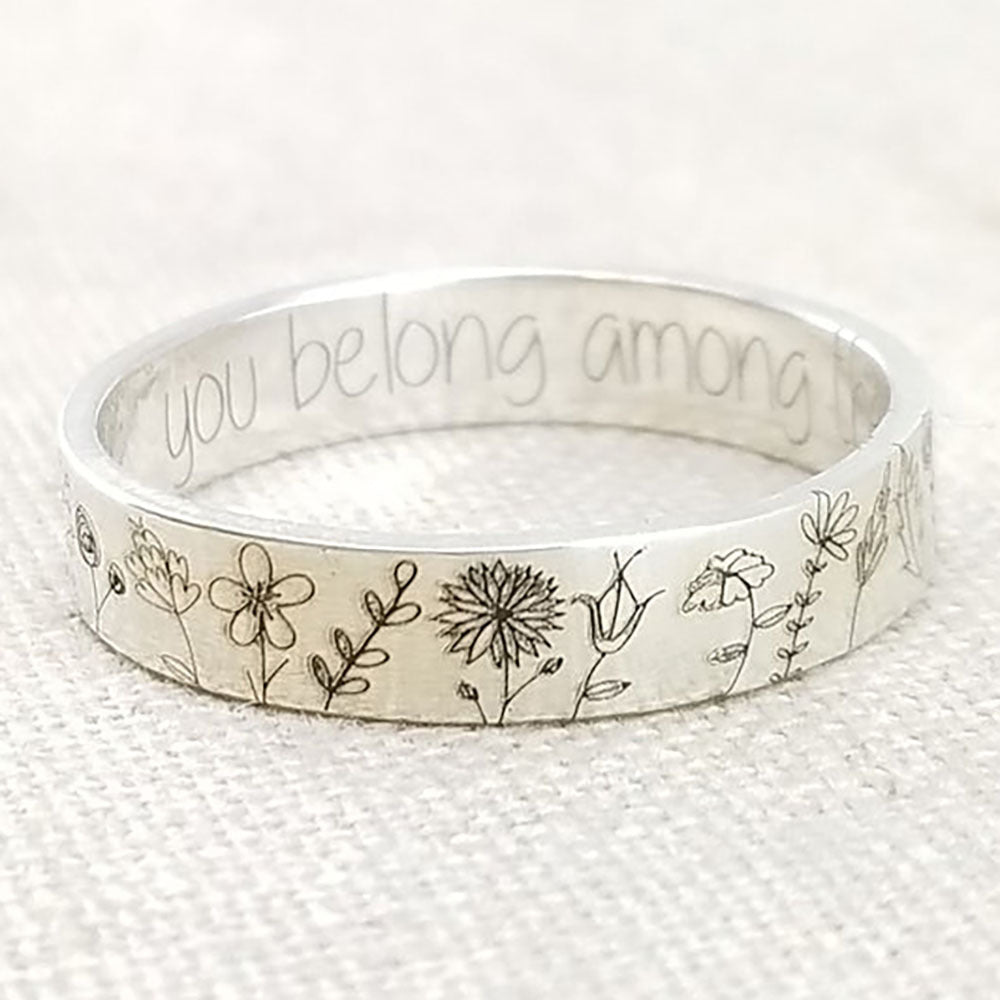 Wholesale Flower Alloy Rings