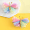 Wholesale Kids Mesh Butterfly Fabric Hair Clips Baby Supplies