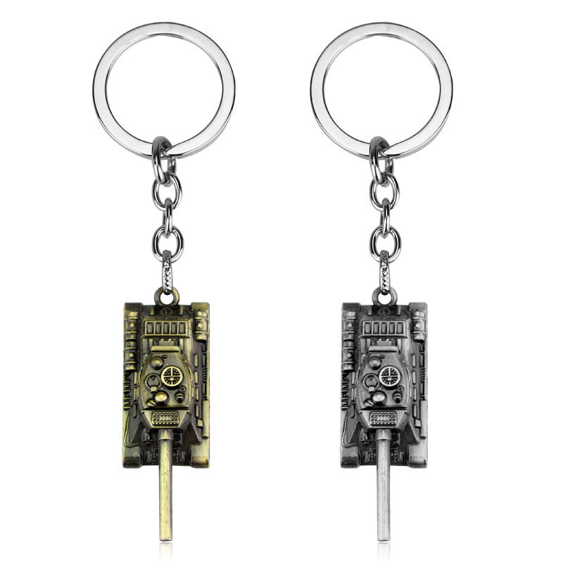 Wholesale WOT World of Tanks Cartoon Mini Tank Creative Keychain