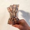 Wholesale Bow Tie Anti Slip Classic Plaid Wide Fabric Headband