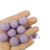 O1CN01k1wAiZ1QErItBvmZj_2201245431945-0-cib Wholesale 20MM Resin Light Purple Transparent Diamond Ball Beads